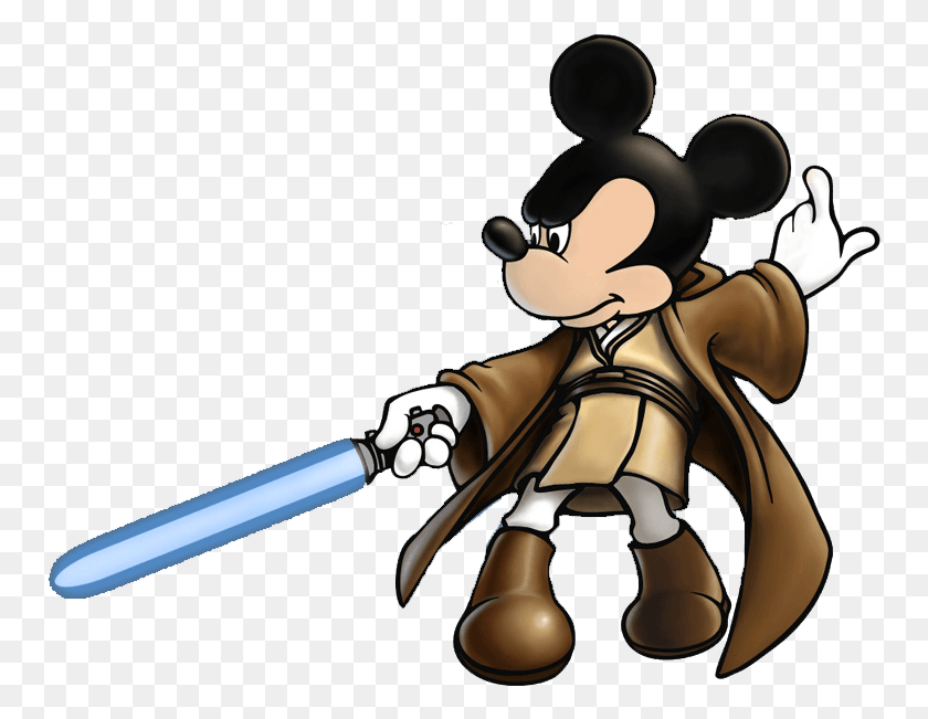 755x591 Lightsaber Star Wars Clipart Mickey Star Wars Vector, Photography, Figurine HD PNG Download