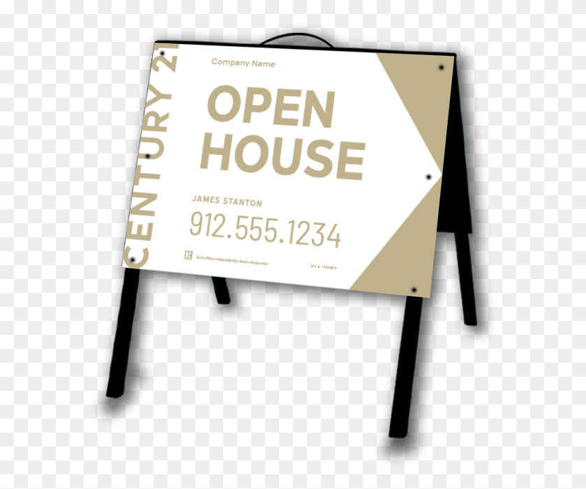 586x641 Lightweight Century 21 Tent Sign Century 21 Open House Sign, White Board, Text, Canvas HD PNG Download