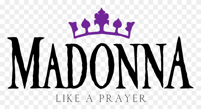 1568x800 Descargar Png Like A Prayer Single Logo Madonna Like A Prayer Logo, Texto, Alfabeto, Número Hd Png