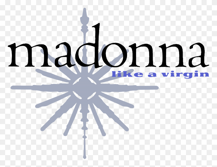 975x733 Como Una Virgen Madonna Como Una Virgen Logo, Copo De Nieve Hd Png