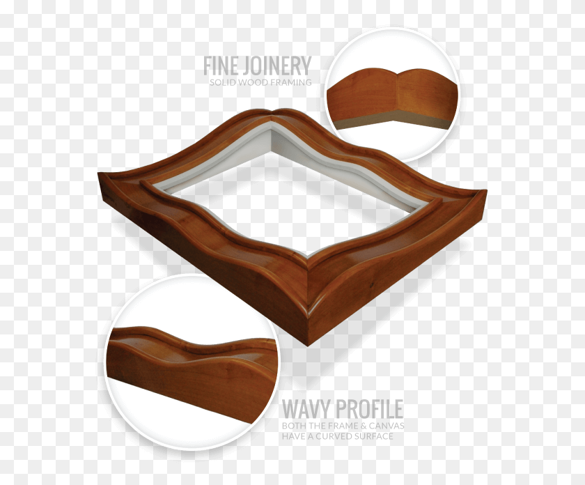 565x636 Like The Wavy Frame The Gallery Wrap Adds A Sculptural Steve Barton Wavy Frame, Label, Text, Land HD PNG Download