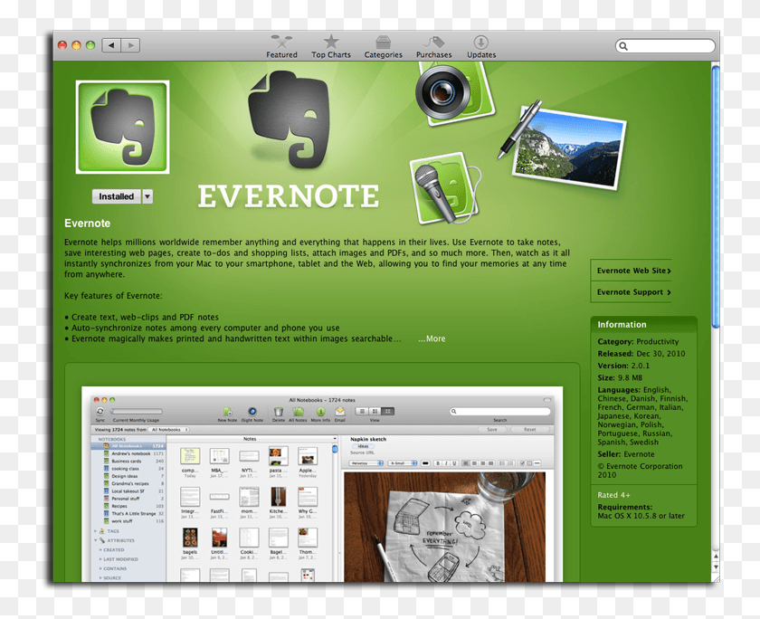 752x624 Like With Itunes Users Can Obtain A Link To A Specific Evernote, File, Electronics, Computer HD PNG Download