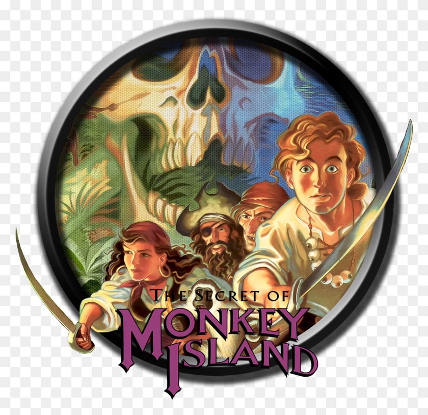 1115x1079 Понравилось Поделиться Secret Of Monkey Island Обложка, Человек, Человек, Плакат Png Скачать