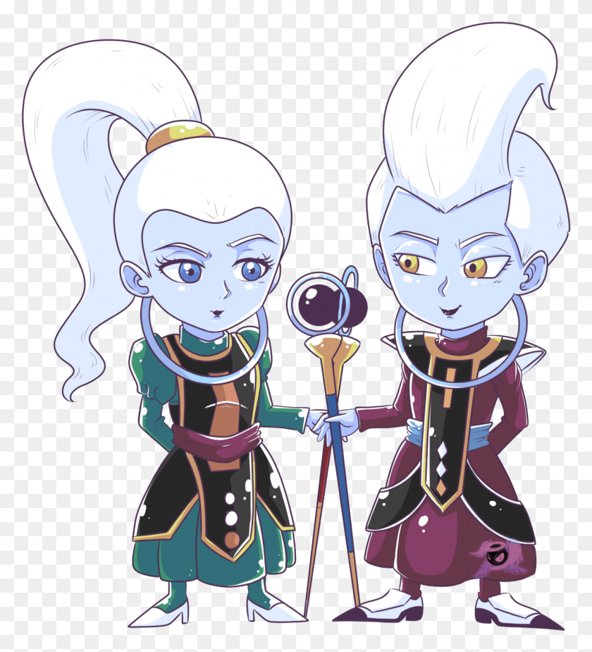 1214x1346 Lil Chibi Whis And Vodas To Go With My Dbchibi Collection Мультфильм, Человек, Человек Hd Png Скачать