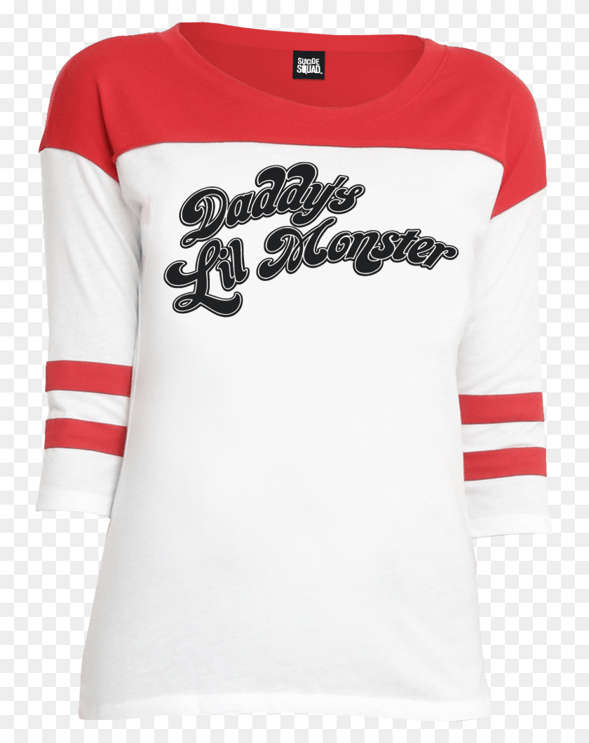 739x1000 Lil Monster Premium Baseball Top Original Harley Quinn T Shirt, Sleeve, Clothing, Apparel HD PNG Download