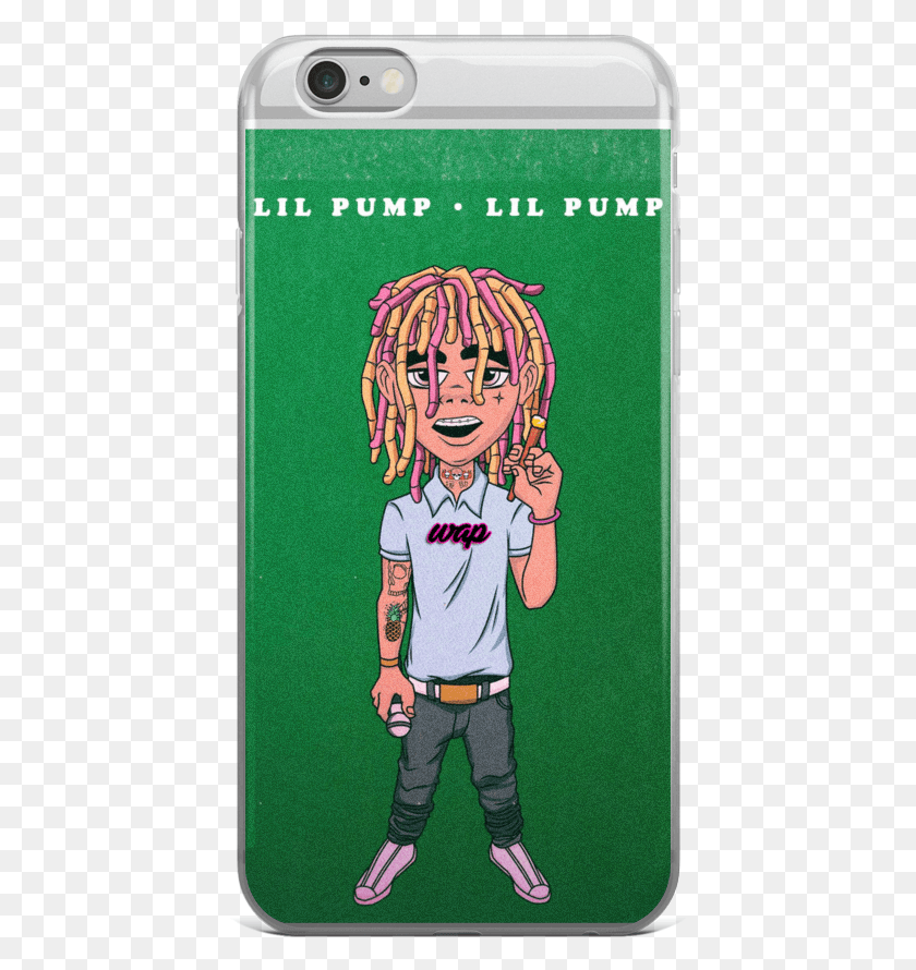 421x830 Lil Pump Wearing Wap Iphone Case By Wap Apparel Custom Lil Pump Lil Pump Cover, Person, Human, Text HD PNG Download