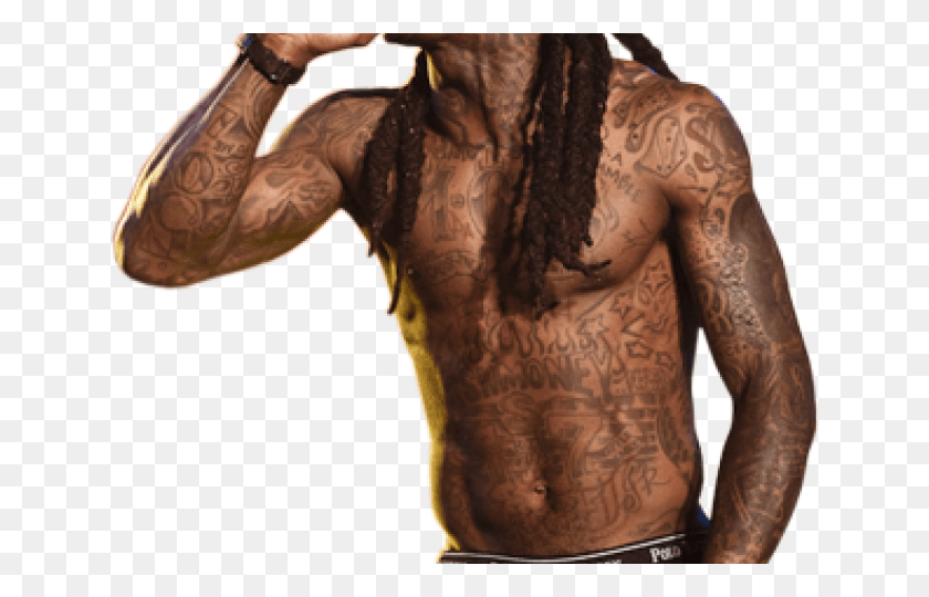 640x480 Lil Wayne Clipart Lil Wayne Nice Singing, Skin, Back, Person HD PNG Download