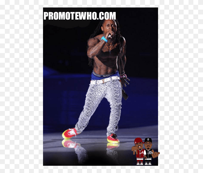 486x657 Lil Wayne Lil Wayne Halftime Show Outfit, Person, Human, Stage HD PNG Download