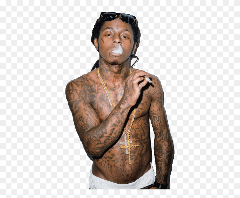 385x631 Descargar Png Lil Wayne, La Piel, Tatuaje, Persona Hd Png