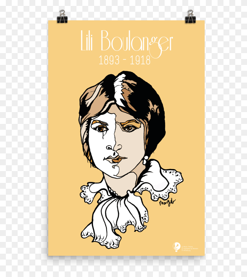 585x879 Lili Boulanger Poster Cartoon, Advertisement, Person, Human HD PNG Download