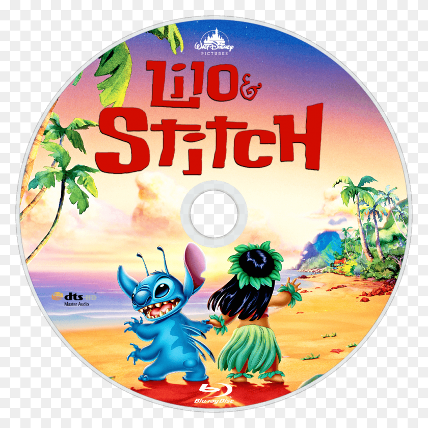 1000x1000 Descargar Png Lilo Amp Stitch Bluray Disc Image Disney Lilo Amp Stitch Póster, Disco, Dvd, Publicidad Hd Png