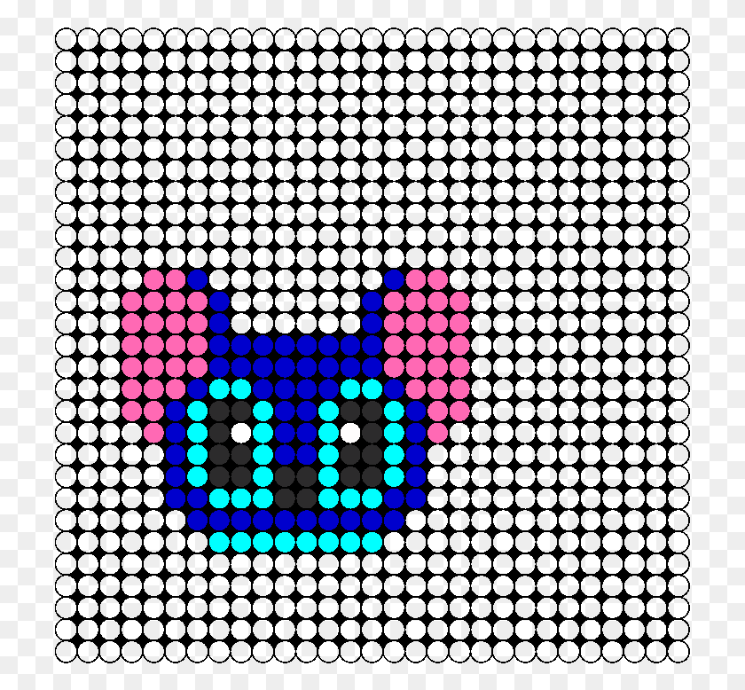 717x718 Descargar Png / Lilo Y Stitch Perler Bead Pattern 84117 Perler Bead Stitch Pattern, Número, Símbolo, Texto Hd Png