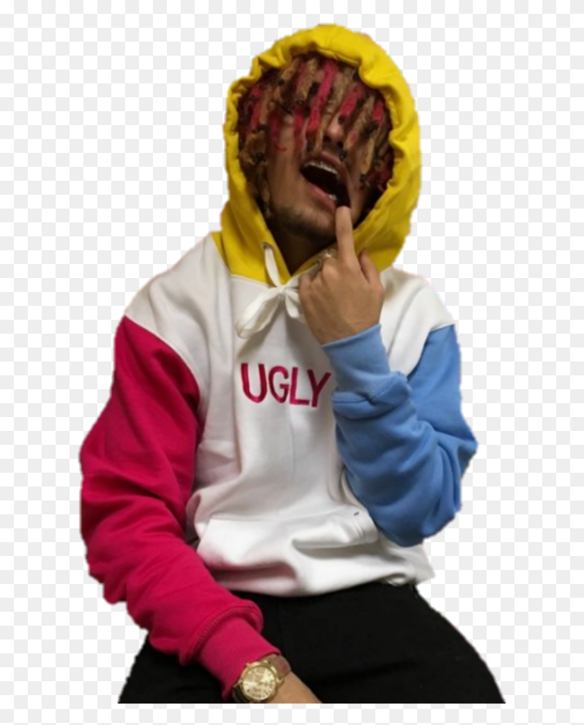 619x983 Lilpump Sticker Lil Pump Aesthetic, Clothing, Apparel, Coat HD PNG Download