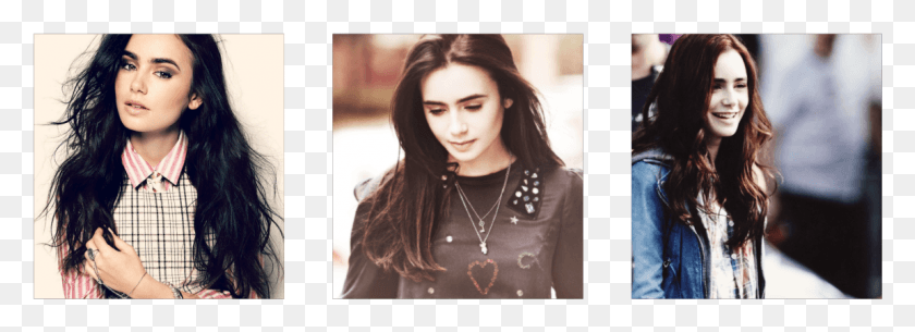 1151x363 Lily Collins Fc Pack 10 Full Images 3 Circular Girl, Person, Human, Pendant HD PNG Download