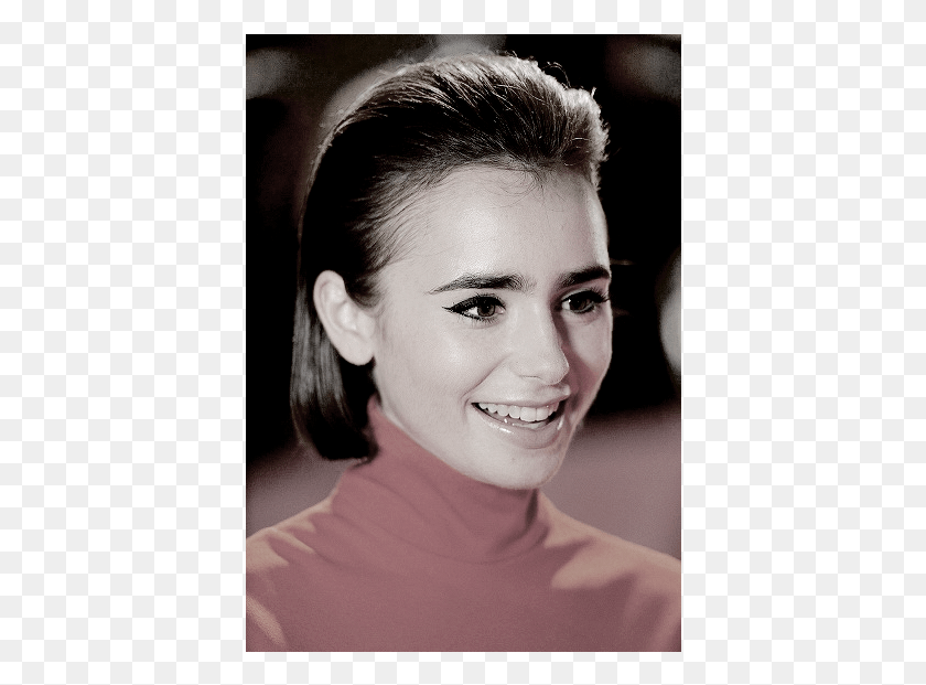 396x561 Lily Collins Girl, Face, Person, Human HD PNG Download