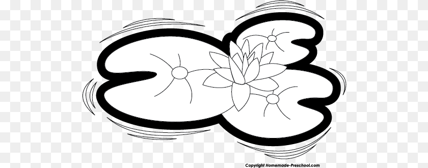 519x330 Lily Pad Clipart Black And White Lily Pads Black And White, Stencil, Art, Animal, Bee PNG