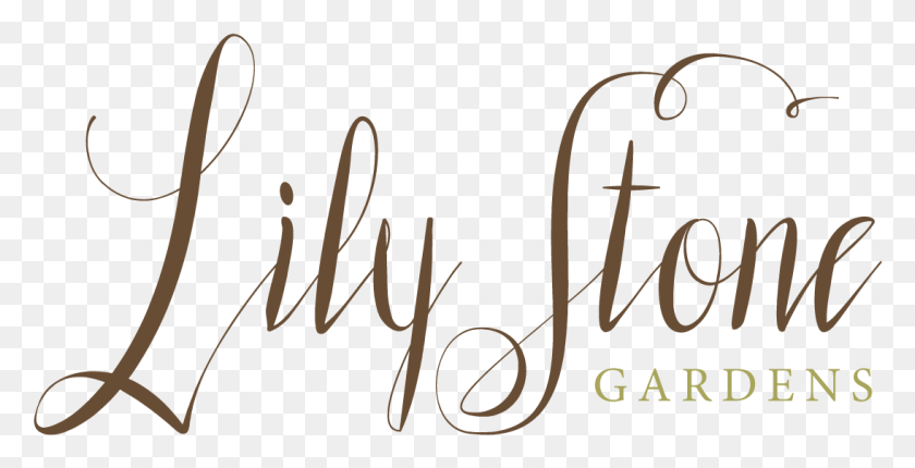 1094x519 Логотип Каллиграфии Lily Stone Gardens, Текст, Почерк, Алфавит Hd Png Скачать