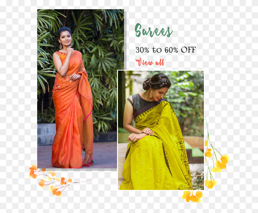 655x633 Lime Green Cotton Saree, Clothing, Apparel, Sari HD PNG Download
