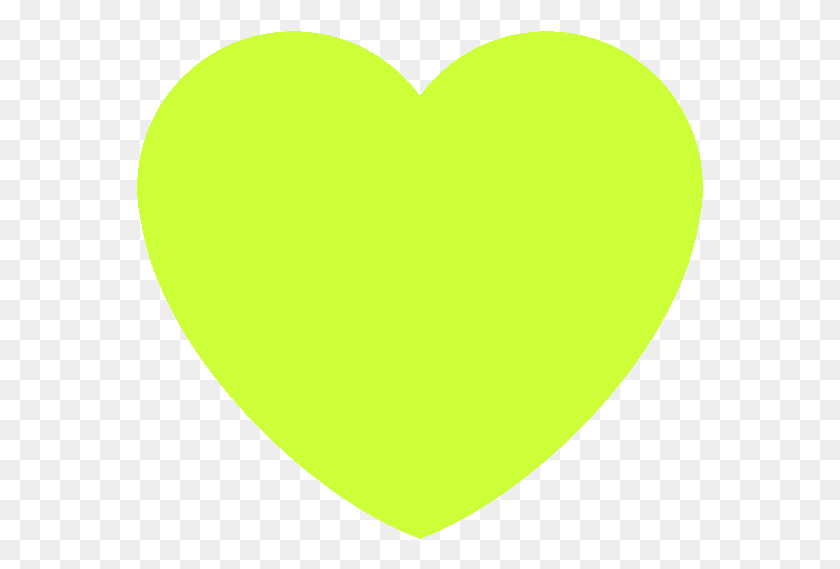 567x509 Descargar Png Corazón Verde Lima Discordia Emoji Corazón, Pelota De Tenis, Tenis, Pelota Hd Png