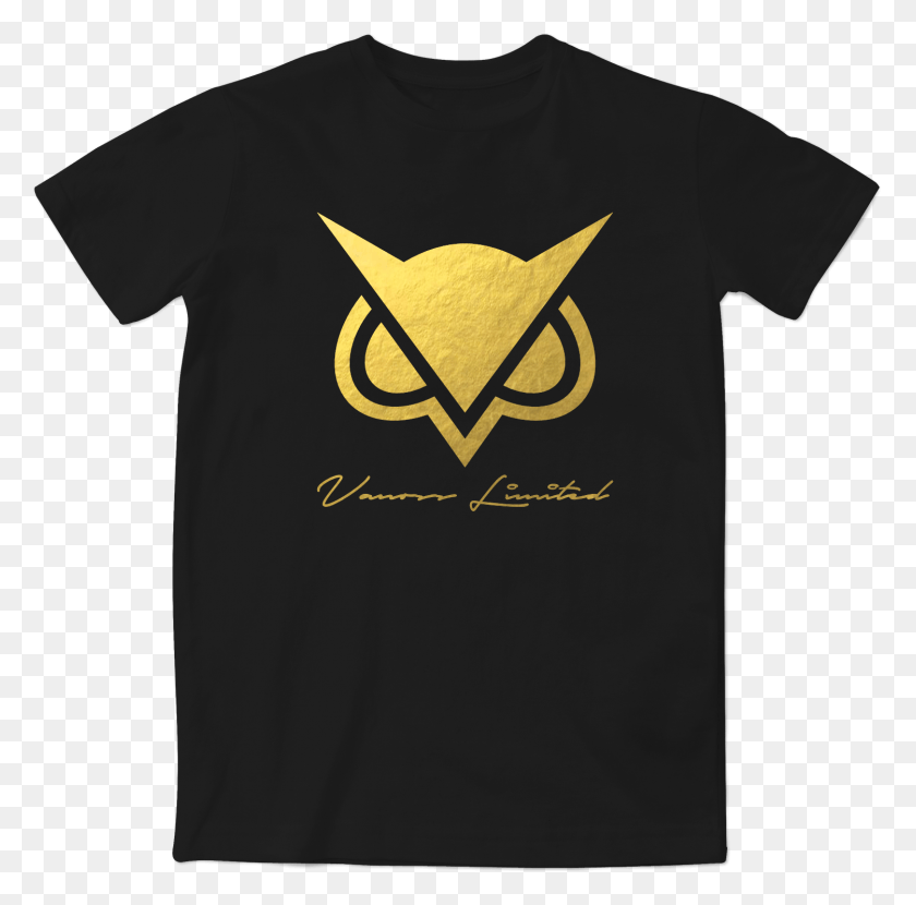 1500x1482 Limited Edition Vanoss Gold Foil Logo T Shirt Vanoss Limited, Clothing, Apparel, Symbol HD PNG Download