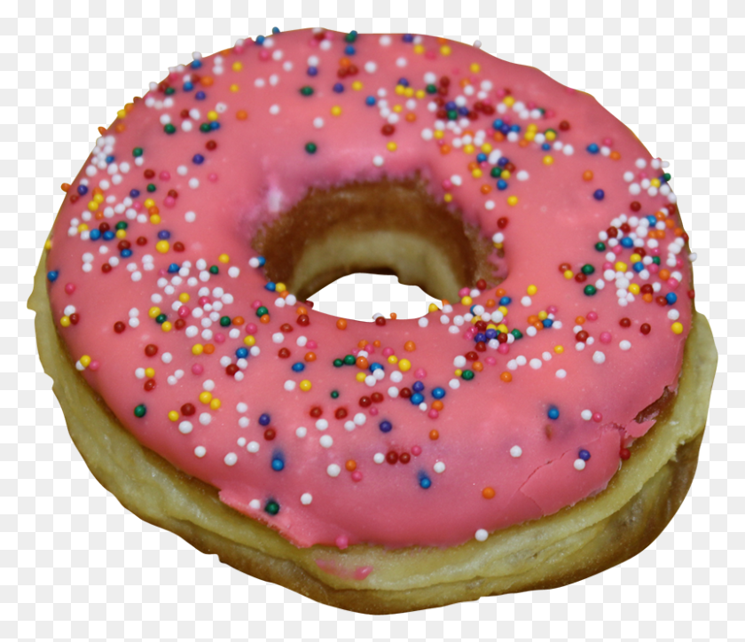 800x682 Lindas Albinas Sprinkles Donut, Birthday Cake, Cake, Dessert HD PNG Download