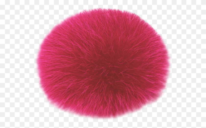 569x465 Lindo F Fox Fur Gemstone Pink Individual Pom Pom Fur Clothing, Cushion, Pillow, Sponge HD PNG Download