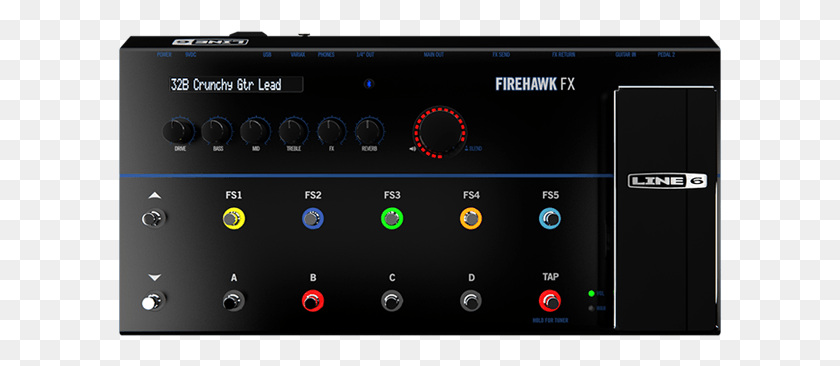 603x306 Line 6 Firehawk Fx Multi Effects Processor With Line 6 Firehawk Fx Pedal, Electronics, Stereo, Amplifier HD PNG Download