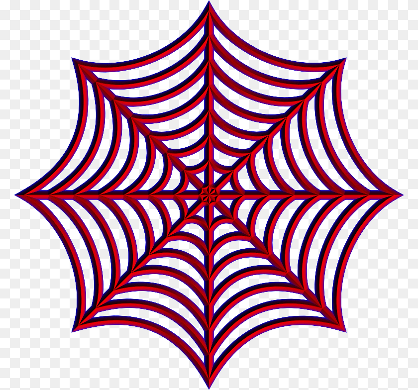 784x784 Line Artplantleaf Clipart Royalty Free Svg Red Spider Web Clipart, Spider Web Sticker PNG