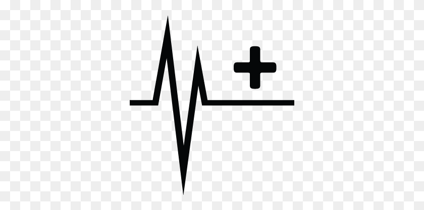327x357 Line Clipart Heartbeat Cross, Symbol, Logo, Trademark HD PNG Download