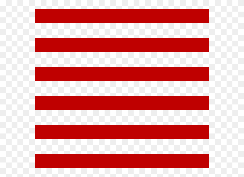 600x550 Line Clipart Horizontal Flag, Symbol, American Flag HD PNG Download