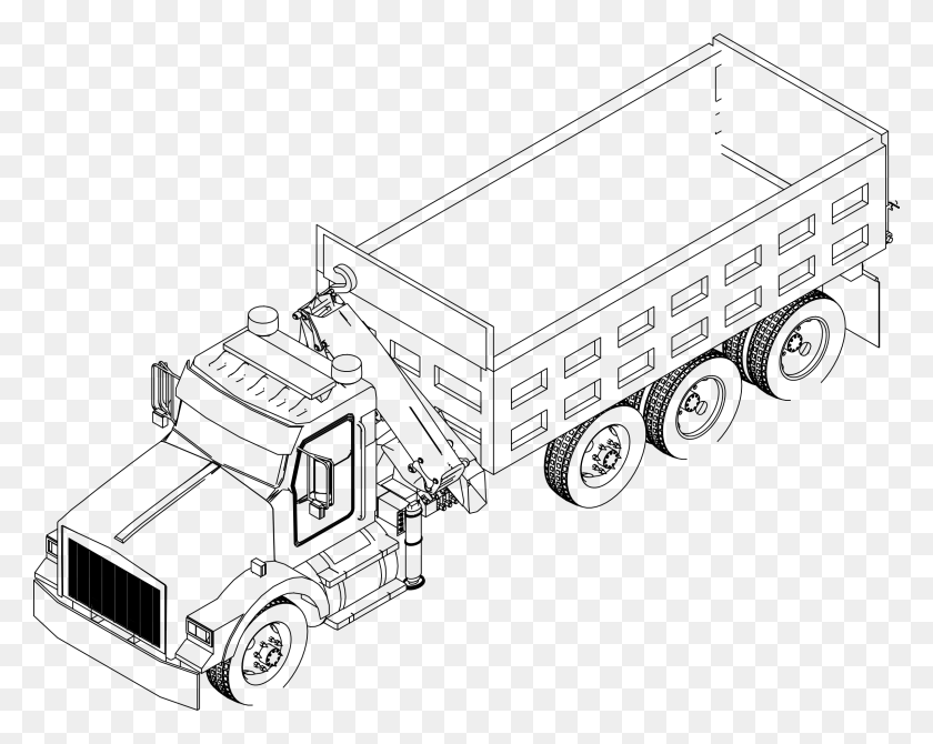 2400x1878 Линейный Рисунок Грузовика, Серый, Мир Варкрафта Png Скачать