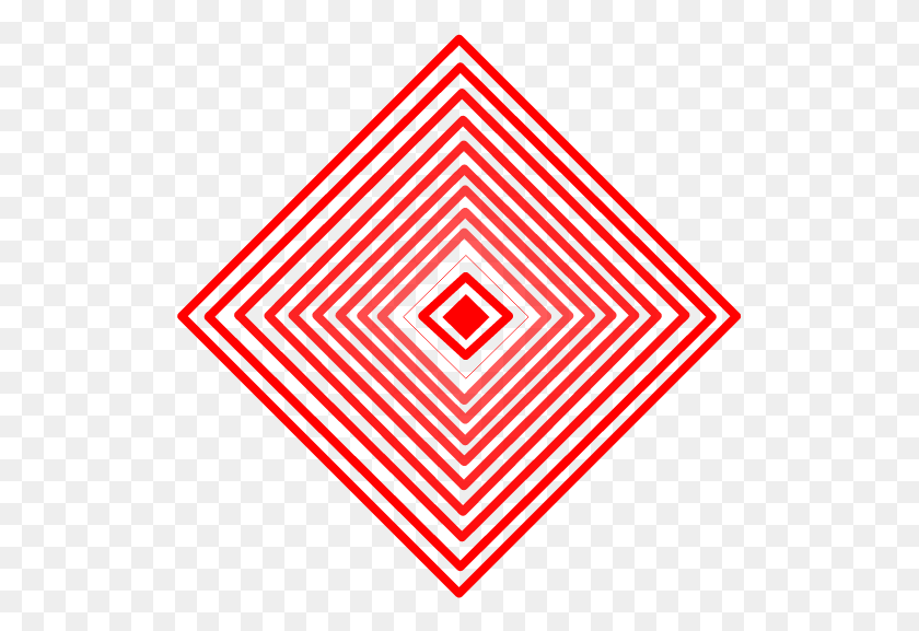 517x517 Line Lineas Rombo Red Rojo Illusions Awesome Concentric Pattern, Triangle, Rug, Ornament HD PNG Download