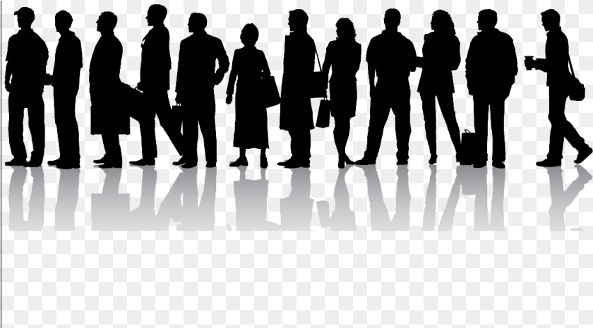 1098x608 Line Of People Picture Principles Of Business, Person, Silhouette, Adult, Male Transparent PNG