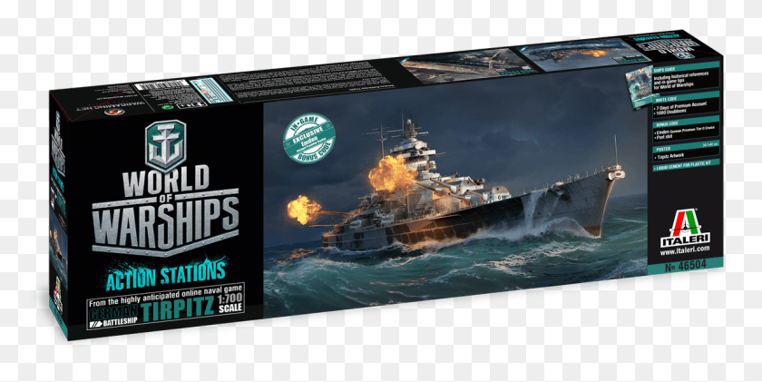 1184x548 Line Of World Of Warships Model Kits World Of Warships Italeri Tirpitz, Military, Boat, Vehicle HD PNG Download