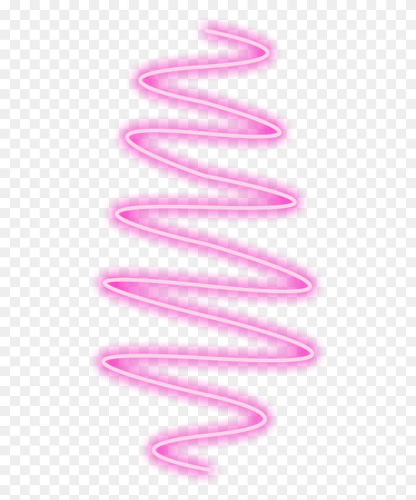 485x950 Line Pink Neon Tumblr Edit Pngedit Pink Neon, Light, Spiral, Coil HD PNG Download