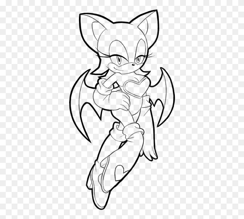367x693 Lineart Bat Rouge The Bat Cleavage, Nature, Outdoors, Astronomy HD PNG Download