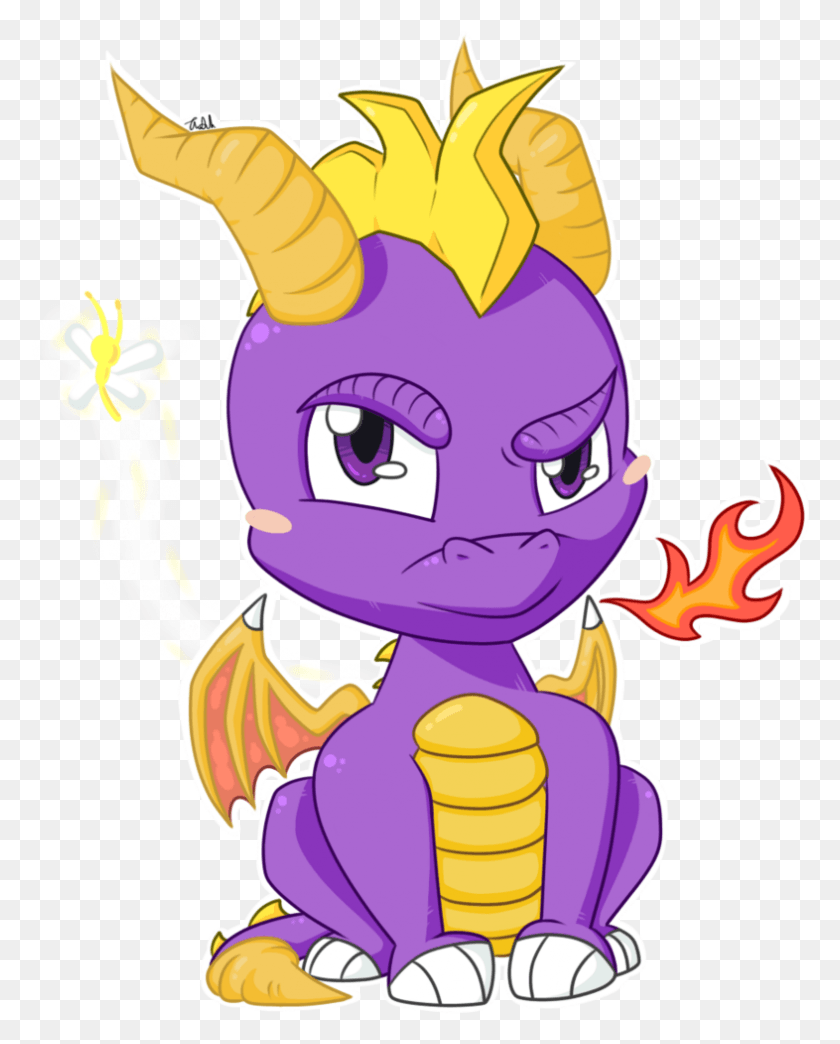 786x992 Lineart The By Schl Spyro The Dragon Cute, Food, Animal, Sea Life HD PNG Download