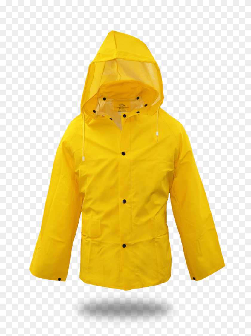 854x1168 Lined Pvc Rain Jacket Yellow Rain Jacket, Clothing, Apparel, Coat HD PNG Download