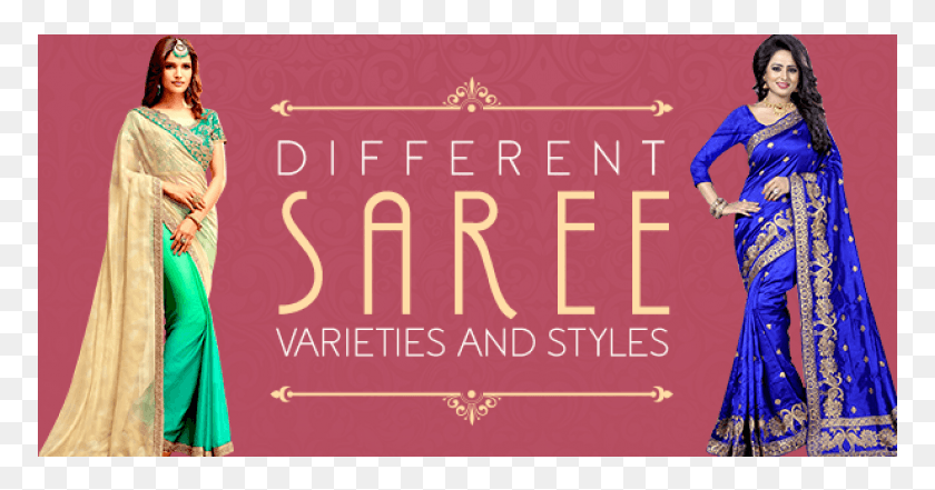 773x381 Linen Saree Sari, Person, Human, Text HD PNG Download