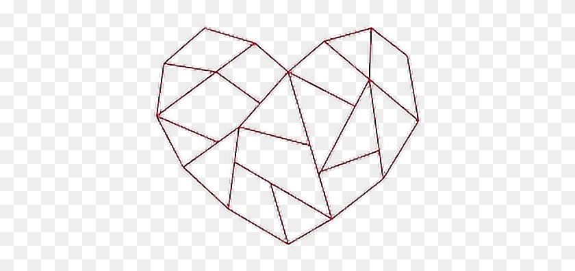 399x337 Линии Геометрическое Сердце Рождество Любовь Loveheart Рисунок, Освещение, Треугольник, Символ Звезды Png Скачать