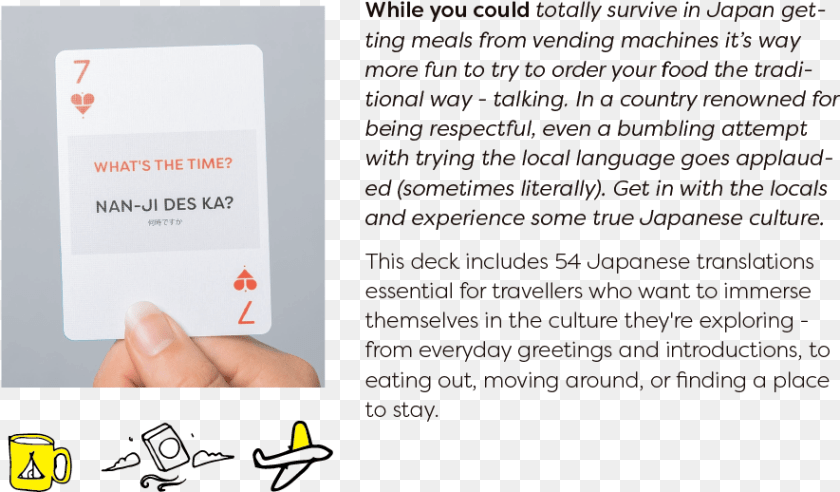 885x518 Lingo Playing Cards Japanese Language Learning Brochure, Text, Business Card, Paper Sticker PNG