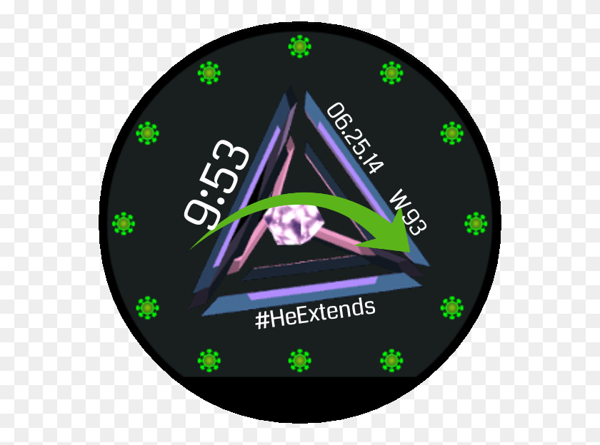 564x564 Link Amp Watch Face Preview, Triangle HD PNG Download
