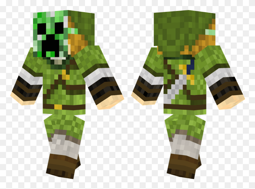 782x564 Link Creeper Minecraft Link Skin, Clothing, Apparel, Coat HD PNG Download