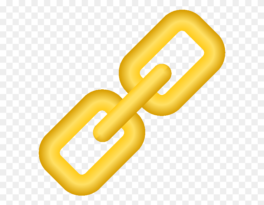 595x594 Link Icon1 Yellow Link Icon Yellow, Chain, Hammer, Tool HD PNG Download