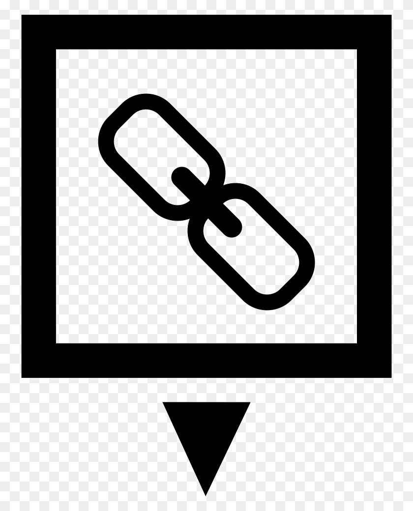 754x980 Link Symbol In A Square With Down Arrow Comments, Dynamite, Bomb, Weapon HD PNG Download