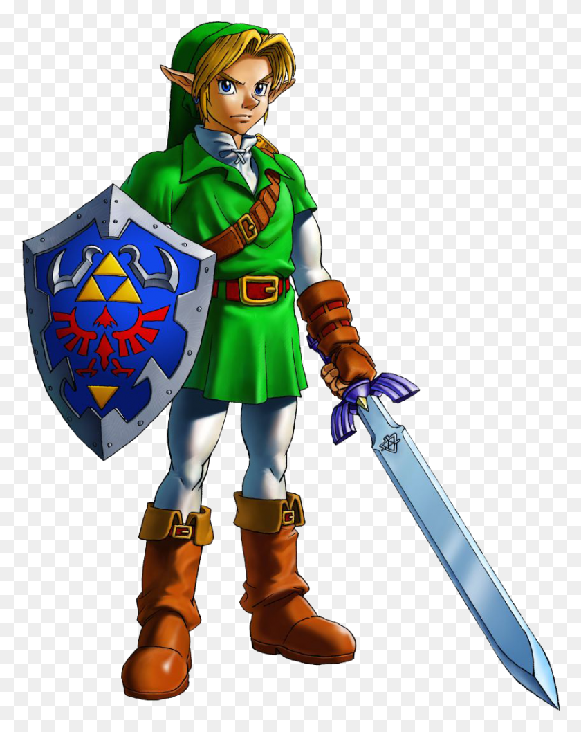 849x1087 Link Zelda Ocarina Of Time La Leyenda De Zelda Ocarina Of Time Link, Persona, Humano, Armadura Hd Png