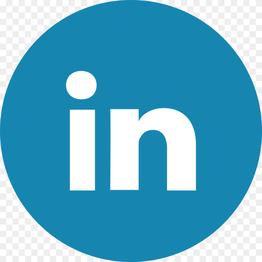 1024x1024 Linkedin Logo Circle Transparent, Disk Sticker PNG