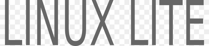 800x188 Linux Lite Dark Text Logo Monochrome Transparent PNG