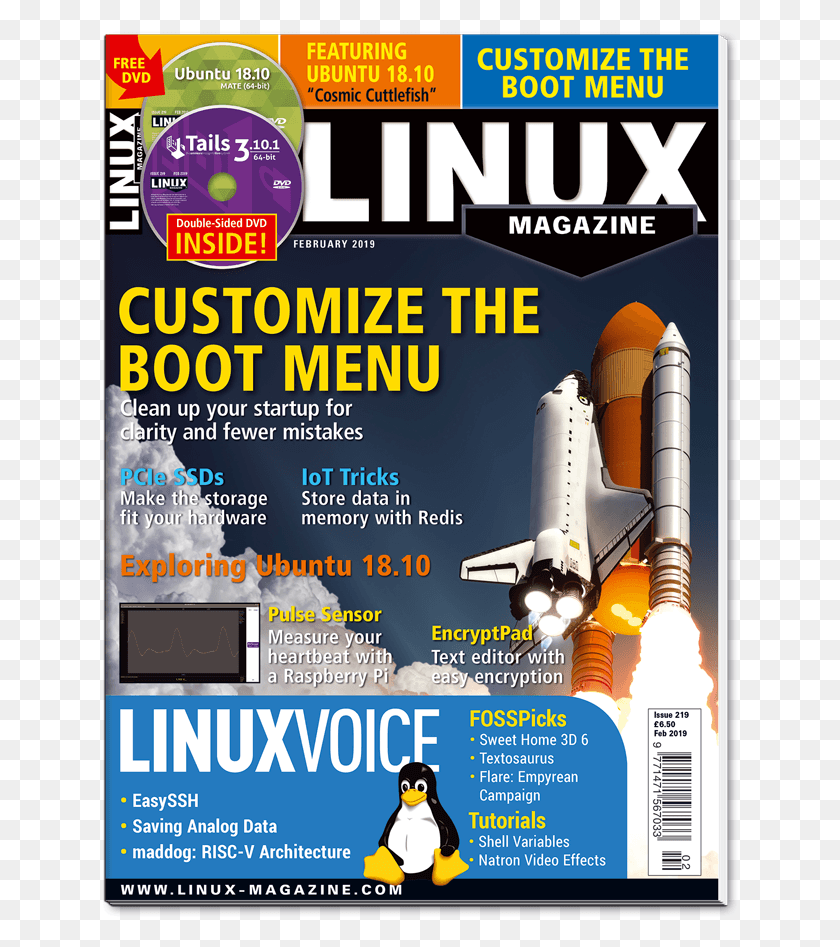 636x887 Обложка Журнала Linux, Пингвин, Птица, Животное Hd Png Скачать