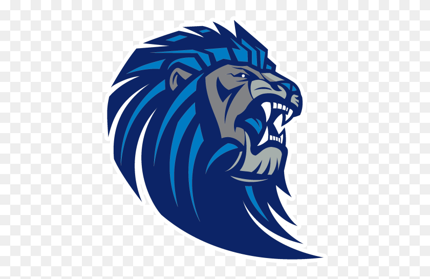 440x485 Lion Blue Lion Logo, Sea, Outdoors, Water Hd Png
